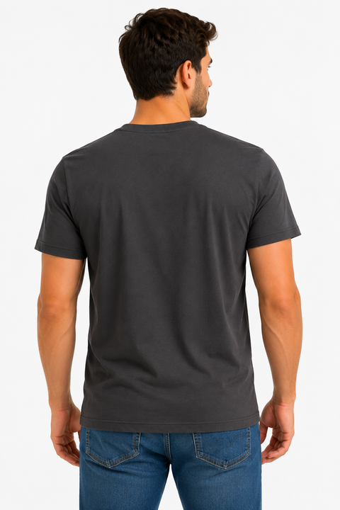 Playera Gris Cuello redondo 12680