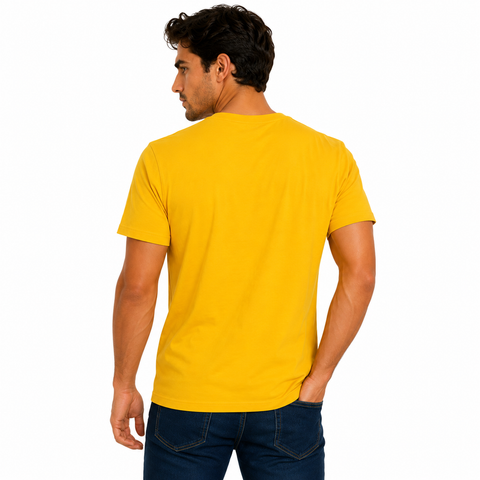 Playera Amarilla Cuello redondo 12683