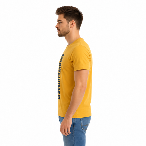 Playera Mostaza Cuello redondo 12683