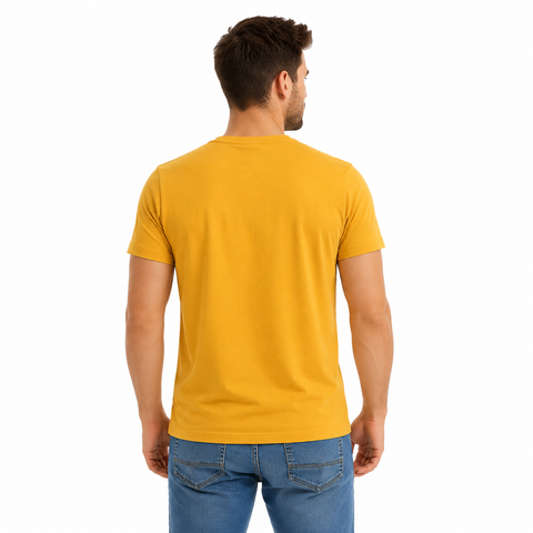 Playera Mostaza Cuello redondo 12683