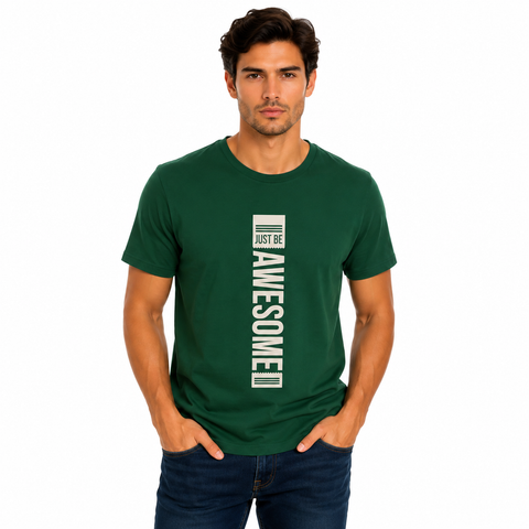 Playera Verde Botella Cuello redondo 12683