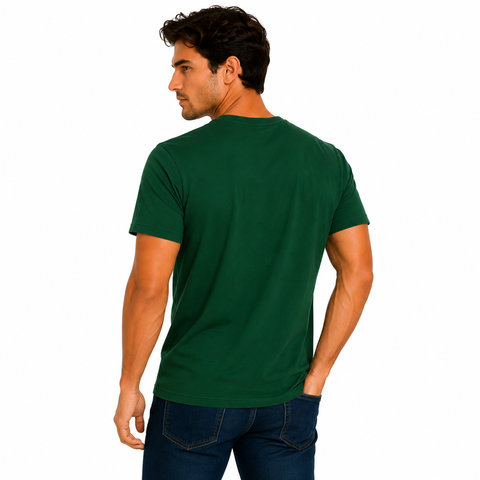 Playera Verde Botella Cuello redondo 12683