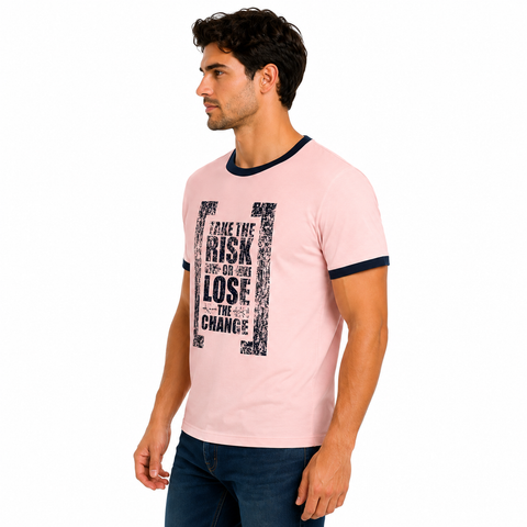 Playera Rosa Cuello redondo 12685