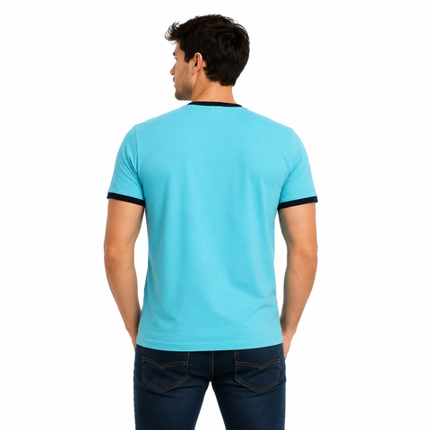 Playera Turquesa Cuello redondo 12685