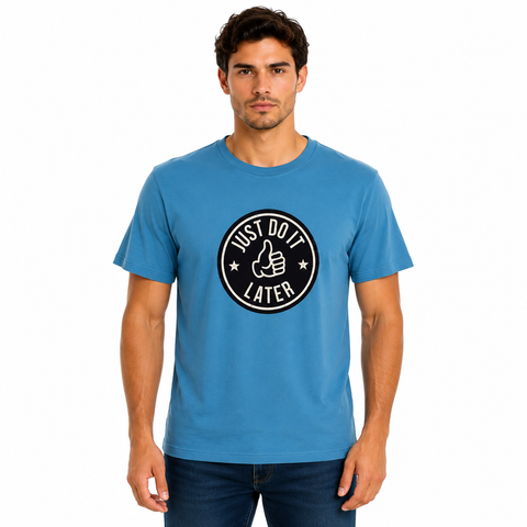 Playera Azul Pasto Cuello redondo 12693