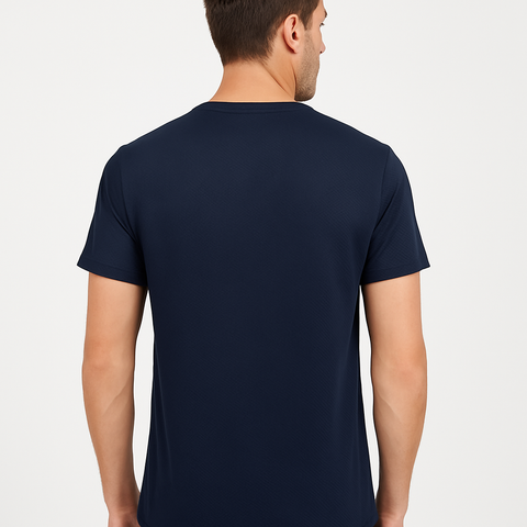 Playera Cuello Redondo Marino (12741)