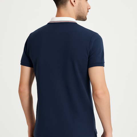 Playera Cuello Redondo Marino (12752)