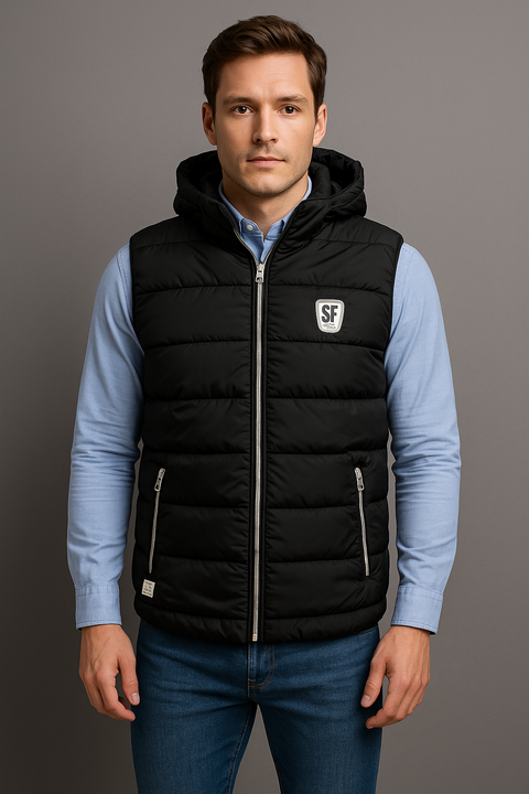 Chaleco Silver Plate  Negro (25SP006)