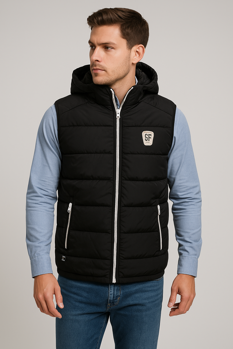 Chaleco Silver Plate  Negro (25SP006)