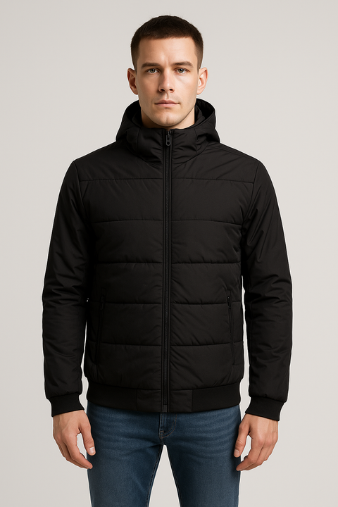 Chamarra Silver Plate Negra (25SP011)