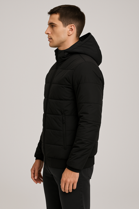 Chamarra Silver Plate Negra (25SP011)