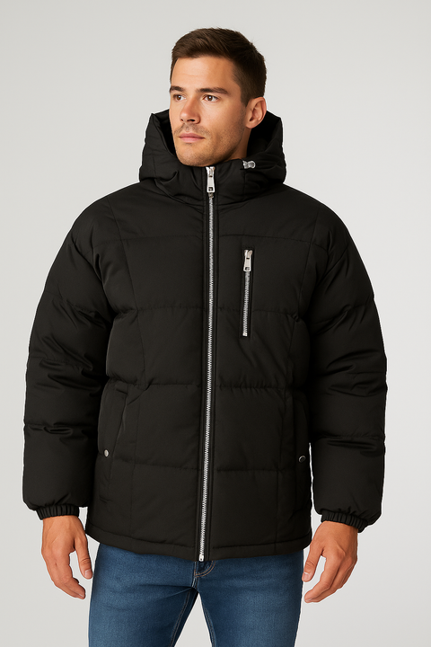 Chamarra  Silver Plate Negra (25SP020)