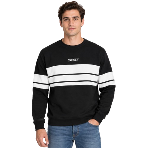 Sudadera Malla Block "SP97" - Negro / Off-White (31047)