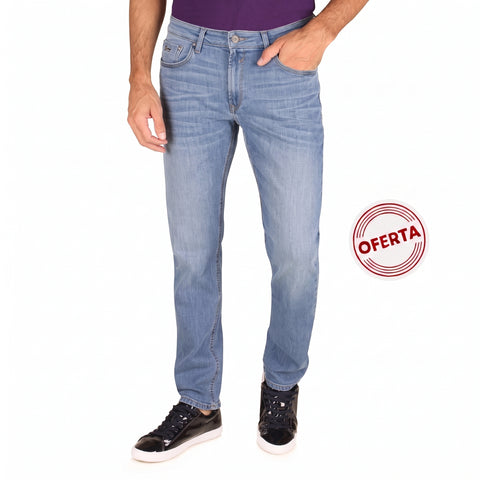 Pantalón Falko 50026 Silver Plate Jeans Hombre Slim