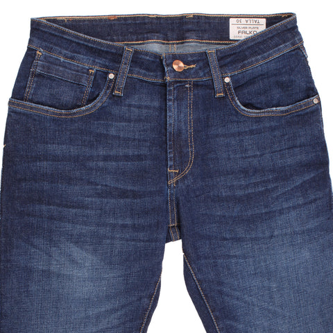 Pantalón Falko 50077 Silver Plate Jeans Hombre Slim