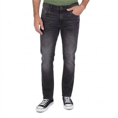 Jeans Silver Plate Marco 851797c Negro Deslavado Bigotes
