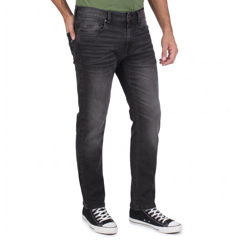 Jeans Silver Plate Marco 851797c Negro Deslavado Bigotes