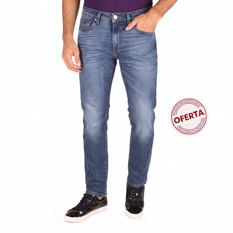 Jeans Silver Plate Marco 851820 Super Stone Deslavado.