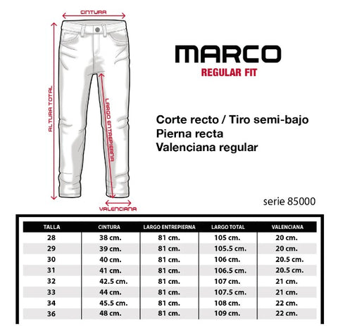 Pantalón Marco Mod. 851685C Silver Plate Regular Fit